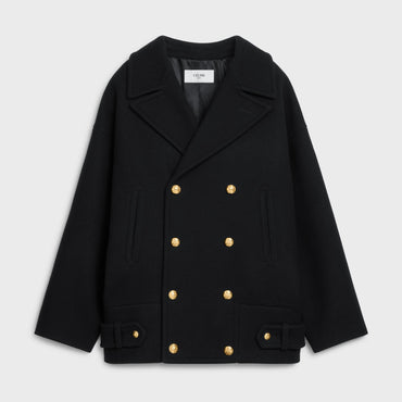 Eggshape Peacock Coat - Black