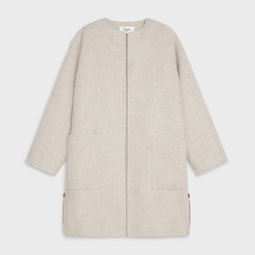 Manteau Col Pur - Rocher