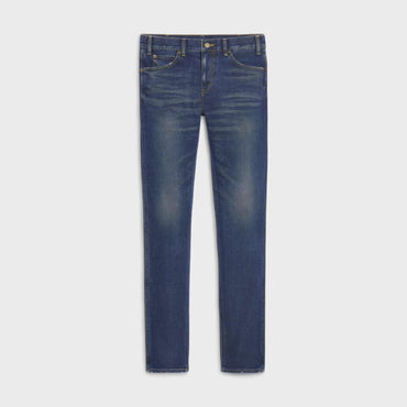 Skinny Low Waist W/Patch - Indigo Dark Stone