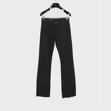 Men Dylan Flare Jeans With Frank Edges - Pure Black