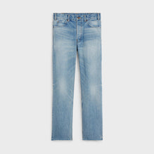 Polly Cropped Jeans - Steel Blue Wash