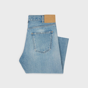 Polly Cropped Jeans - Steel Blue Wash