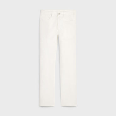Jeans Polly Gourmette Heavy Cotton Twill - Optic White Wash