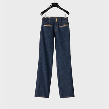 Jane Low Rise Curb Jeans - Rinsed