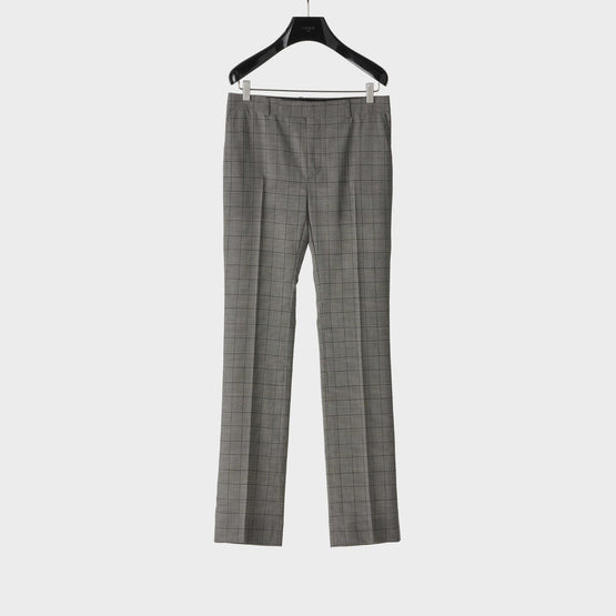 Men English Flare Trousers - Chalk/Black