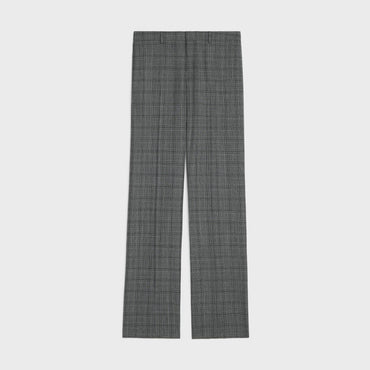 Straight Trousers - Black/Grey