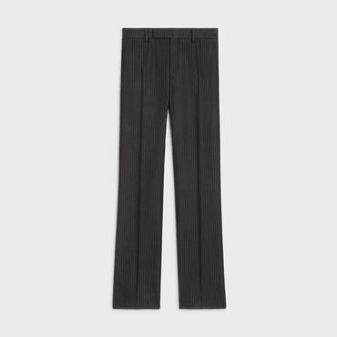 Flare Cropped Trousers - Black/Chalk