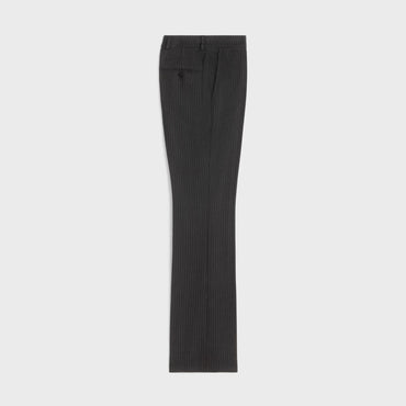 Flare Cropped Trousers - Black/Chalk