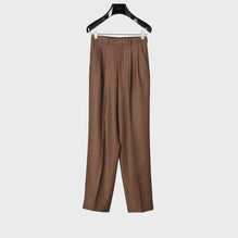 Margaret 2-Pleat Trousers - Dark Beige