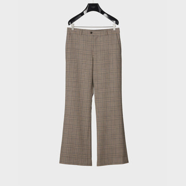Boot Cut Trousers - Camel/Brown