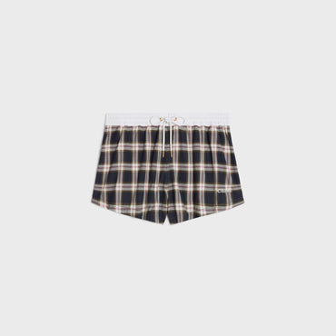 Mini Short Plage Celine - Anthracite/Craie/Rouge