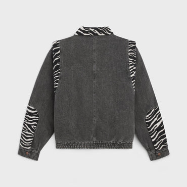 Oversize Mix Ball Jacket - Charcoal Wash