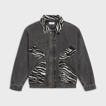 Oversize Mix Ball Jacket - Charcoal Wash
