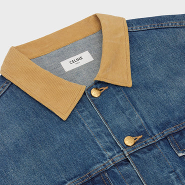 Veste Trucker Cropped - Dark Union Wash