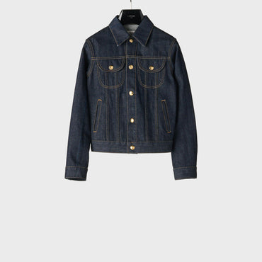 Veste Trucker Cropped 2 Poches - Rinsed