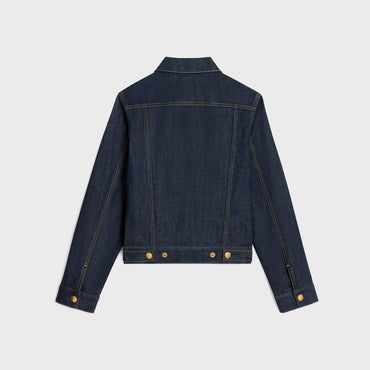Veste Trucker Cropped 2 Poches - Rinsed