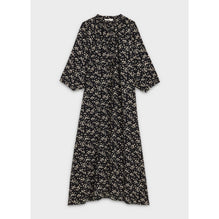 Folk Dress - Black/White
