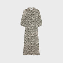 Folk Dress - Black/Off White