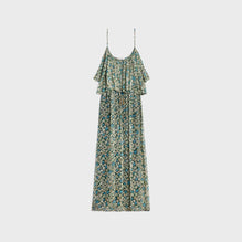 Robe Bain De Soleil Froncee - Noir/Bleu/Craie