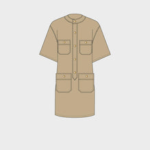T-Sleeve Skate Dress - Beige