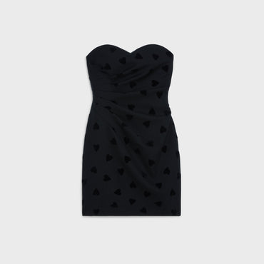 Mini Robe Bustier Décolleté - Black