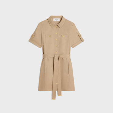 Robe Courte Trapeze - British Beige
