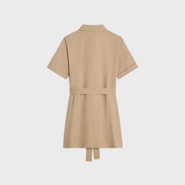 Robe Courte Trapeze - British Beige