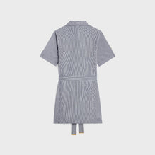 Robe Courte Trapeze - Blanc/Bleu Navy