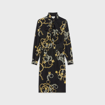 Lavalliere Dress - Black/Anthracite