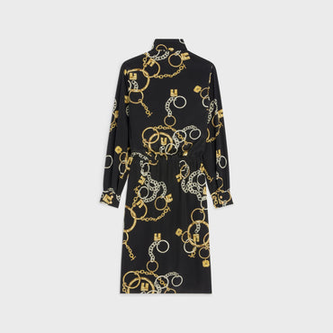 Lavalliere Dress - Black/Anthracite