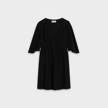 Babes Cap Sleeves Dress - Black