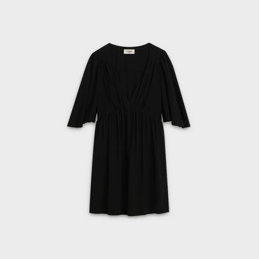 Babes Cap Sleeves Dress - Black