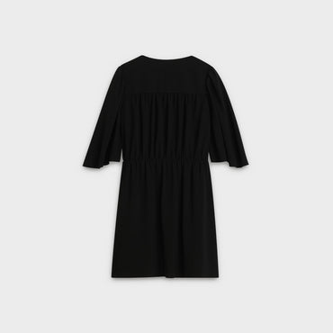 Babes Cap Sleeves Dress - Black
