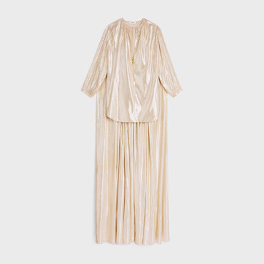 Mini Robe Cape - Or/Blanc