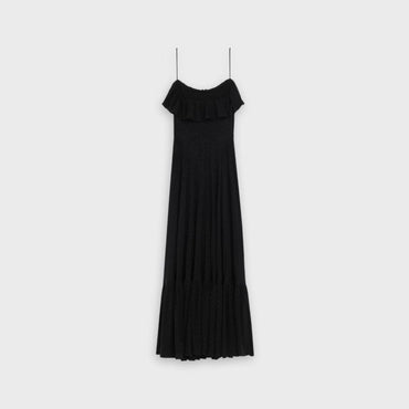 70S Strap Dress - Black