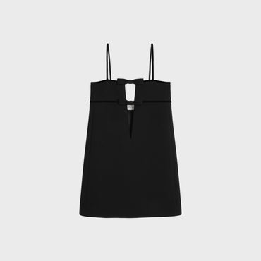 Mini Robe Trapeze Noeuds - Black
