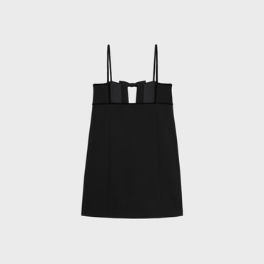 Mini Robe Trapeze Noeuds - Black