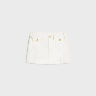 Mini Jupe Taille Basse - Optic White Wash