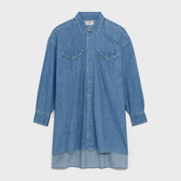 Peintre Western Indigo Shirt Chemise Shirting - Union Ocean Wash