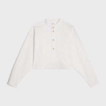 Triomphe Cropped Jacket - Optic White