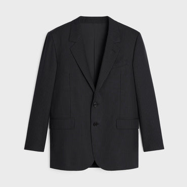 Veste Jodie 2B Col Droit - Noir/Craie
