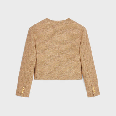 Veste Chasseur Snaps Chaine Tweed Lurex - Or/Noir