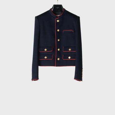 Veste Officier Col Montant - Navy