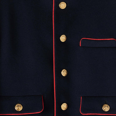 Veste Officier Col Montant - Navy