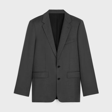 Classic Jacket Laine Twill 150 Rayure Auteuil - Anthracite