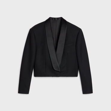 Spencer Tux Col Chale - Black
