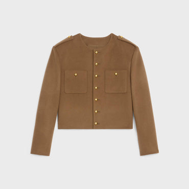 7B Pure Collar Hunter Jacket - Hazelnut