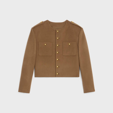 7B Pure Collar Hunter Jacket - Hazelnut