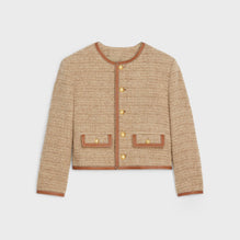 Veste Chasseur Details Cuir - Naturel