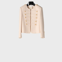 Veste Militaire Col Pur - Creme